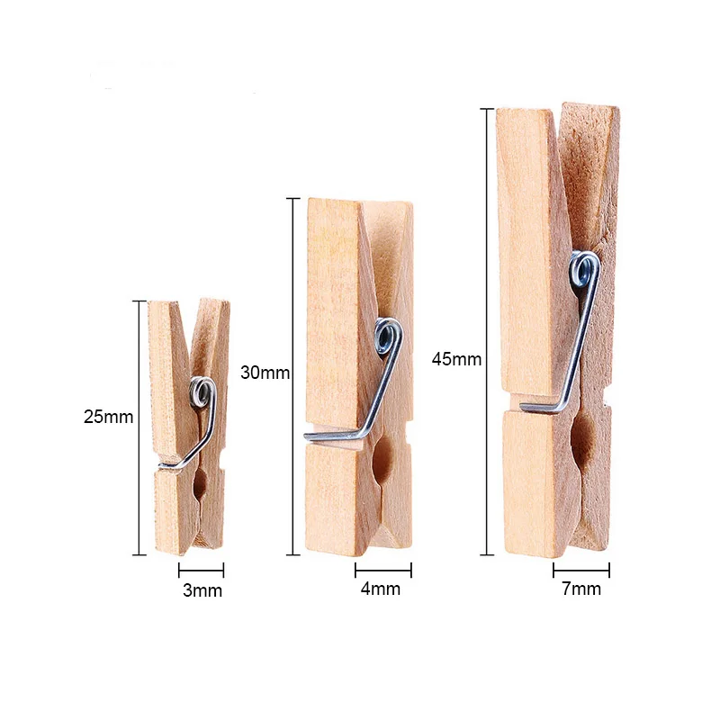 100Pcs Log Color Wood Clip Clothes Pegs Mini Home Storage Clip Clothes Folder 25mm 35mm 45mm Wooden Clothespins Decorative
100Pcs Log Color Wood Clip Clothes Pegs Mini Home Storage Clip Clothes Folder 25mm 35mm 45mm Wooden Clothespins Decorative