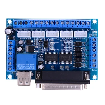 MACH3 Engraving Machine CNC 5 Axis Stepper Motor Driver Interface Board With Optocoupler Isolation Blue Board + USB Cable
MACH3 Engraving Machine CNC 5 Axis Stepper Motor Driver Interface Board With Optocoupler Isolation Blue Board + USB Cable