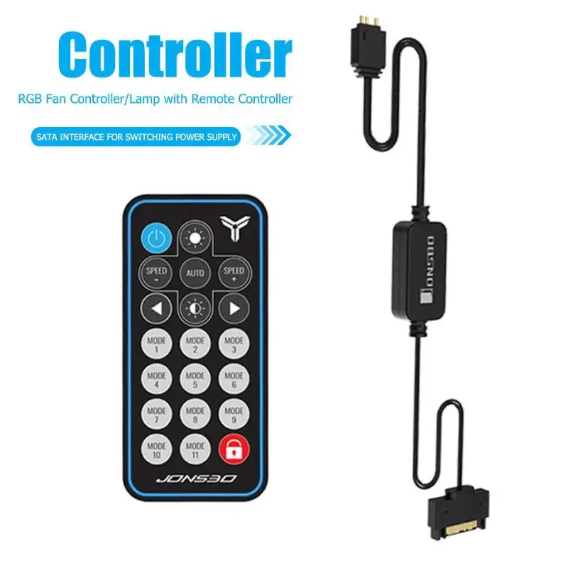 JONSBO 5V 3Pin AURA RGB Controller SATA Power Supply Memory Light Stripe Remote Control for PC Case lighting memory cooling vest
JONSBO 5V 3Pin AURA RGB Controller SATA Power Supply Memory Light Stripe Remote Control for PC Case lighting memory cooling vest