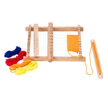 Wood Children DIY Weaving Loom Hand Sewing Knitting Machine Kid Educational Toy 090B
Wood Children DIY Weaving Loom Hand Sewing Knitting Machine Kid Educational Toy 090B