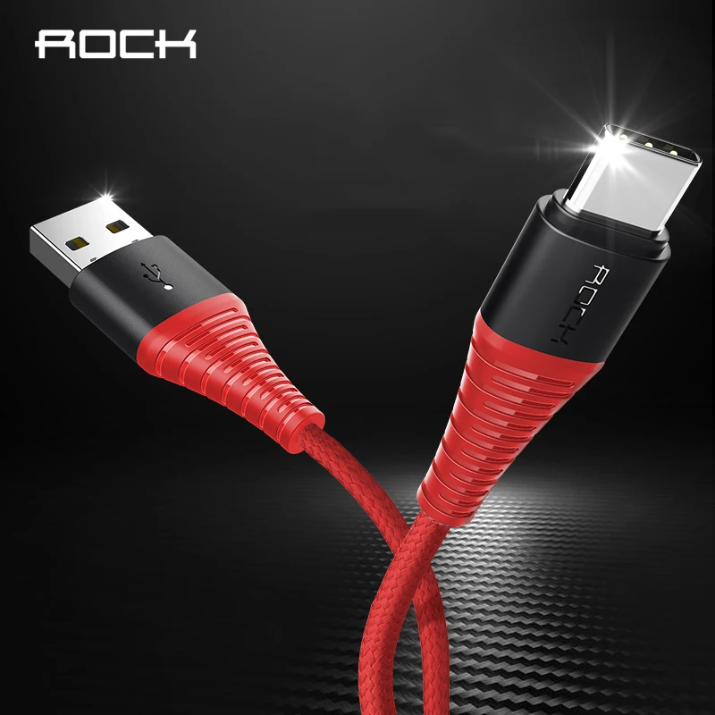 ROCK Hi-Tensile USB Type C Cable 3A USB Type-c Cable Fast Charging Sync Data Cable for Galaxy S8 plus Note 8 Oneplus 2 Xiaomi
ROCK Hi-Tensile USB Type C Cable 3A USB Type-c Cable Fast Charging Sync Data Cable for Galaxy S8 plus Note 8 Oneplus 2 Xiaomi