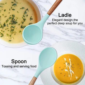 New 9 Pieces Cooking Tools Set Silicone Kitchen Cooking Utensils Set With Bamboo Holder Turner Tong Spatula Spoon Set
New 9 Pieces Cooking Tools Set Silicone Kitchen Cooking Utensils Set With Bamboo Holder Turner Tong Spatula Spoon Set