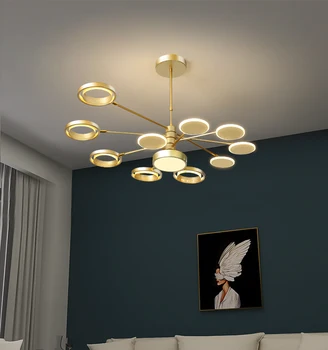 Modern LED Chandelier Lights Dimmable Lamps For Living Room Bedroom Black Gold Body High Low Lighting Lampadario Dropshipping 
Modern LED Chandelier Lights Dimmable Lamps For Living Room Bedroom Black Gold Body High Low Lighting Lampadario Dropshipping