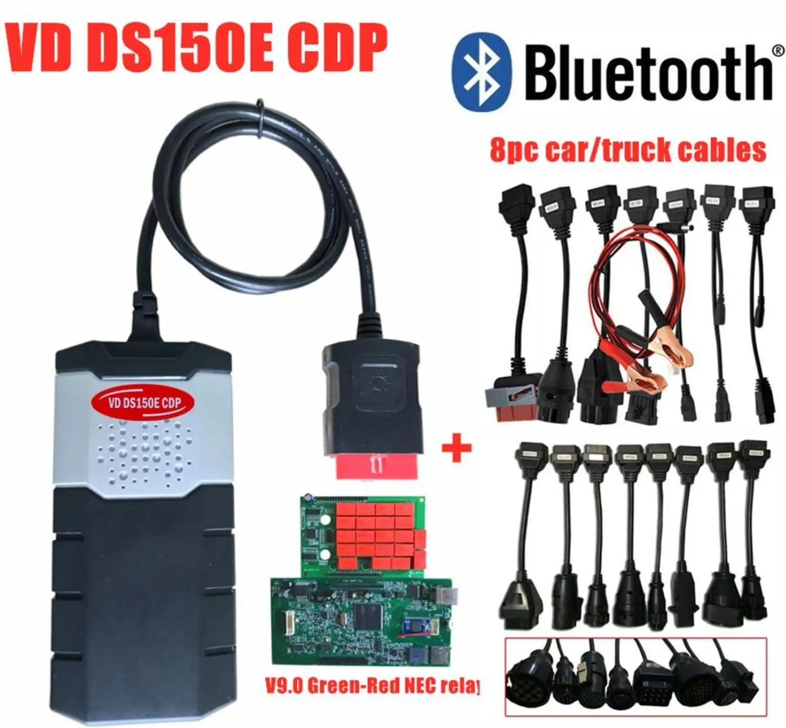 DHL FREE ship NEC relays green single PCB ds150e cdp for delphi autocoms OBD2 scanner with bluetooth+16pcs car/truck cables
DHL FREE ship NEC relays green single PCB ds150e cdp for delphi autocoms OBD2 scanner with bluetooth+16pcs car/truck cables