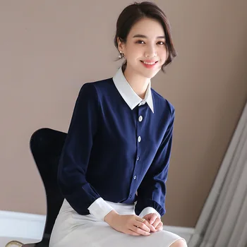 Joker 2020 Goddess Temperament Foreign Style Business Occupation Doll Collar Contrast Color Shirt Sexy Q6170
Joker 2020 Goddess Temperament Foreign Style Business Occupation Doll Collar Contrast Color Shirt Sexy Q6170