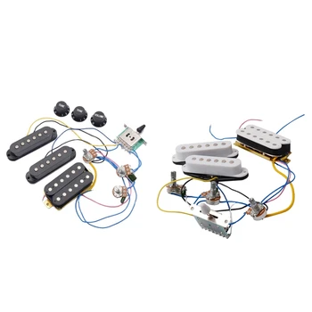 ST Electric Guitar Pickup Wiring Harness Prewired 5-Way Switch 2T1V Control SSH Pickup
ST Electric Guitar Pickup Wiring Harness Prewired 5-Way Switch 2T1V Control SSH Pickup