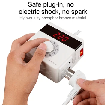 EU US Plug AC220V 4KW SCR Verstelbare Voltage Dimmer Light Temperature Motor Power Fan Speed Controller
EU US Plug AC220V 4KW SCR Verstelbare Voltage Dimmer Light Temperature Motor Power Fan Speed Controller