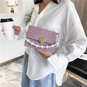 2020 Summer Versatile Pearl Handbag Package Female Korean-style Textured Versatile Solid Color Crocodile Pattern Shoulder Bag Sq
2020 Summer Versatile Pearl Handbag Package Female Korean-style Textured Versatile Solid Color Crocodile Pattern Shoulder Bag Sq