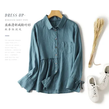 Plus Size Women's Linen Blouse Spring 2020 ZANZEA Casual Button Down Cardigans Female Long Sleeve Blusas Woman Tunic Shirts
Plus Size Women's Linen Blouse Spring 2020 ZANZEA Casual Button Down Cardigans Female Long Sleeve Blusas Woman Tunic Shirts