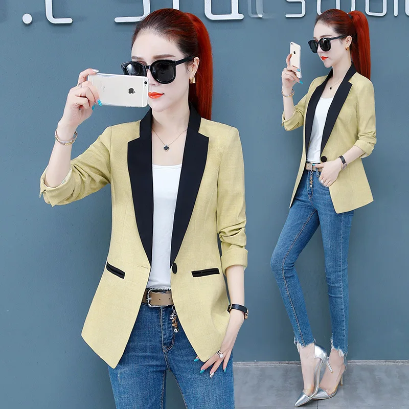 Short Small Suit Coat Women's Spring And Autumn 2019 New Style Early Autumn Korean-style Versatile Fashion Elegant Slimming Suit
Short Small Suit Coat Women's Spring And Autumn 2019 New Style Early Autumn Korean-style Versatile Fashion Elegant Slimming Suit
