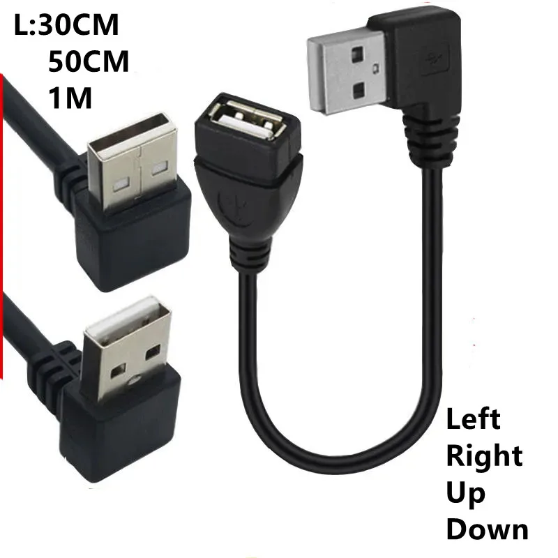 30cm USB2.0 Male to USB2.0 Female 90 Degree Extension Cable Adapter Extender Fast Transmission Left/Right/Up/Down Angled 30CM
30cm USB2.0 Male to USB2.0 Female 90 Degree Extension Cable Adapter Extender Fast Transmission Left/Right/Up/Down Angled 30CM