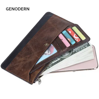 GENODERN 2020 New Men Clutch Wallet with Removable Card Holder Genuine Leather Thin Long Wallet Male Phone Bag
GENODERN 2020 New Men Clutch Wallet with Removable Card Holder Genuine Leather Thin Long Wallet Male Phone Bag