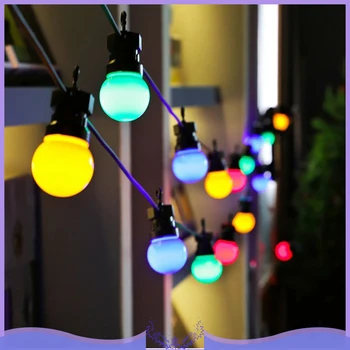 10M 20 Bulbs Multicolor LED Lights String Retro Globe String Festoon Lights String Indoor Outdoor Garden Decoration Lights Lamps
10M 20 Bulbs Multicolor LED Lights String Retro Globe String Festoon Lights String Indoor Outdoor Garden Decoration Lights Lamps