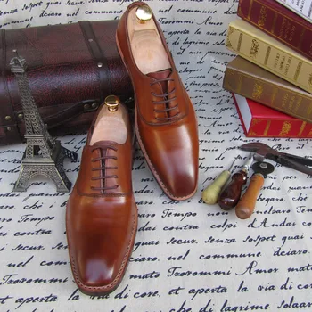 Goodyear Color Cowhide Low Top Cowhide Cow Leather Gradient Business Handmade Genuine Leather Full Grain Leather Pointed Toe
Goodyear Color Cowhide Low Top Cowhide Cow Leather Gradient Business Handmade Genuine Leather Full Grain Leather Pointed Toe