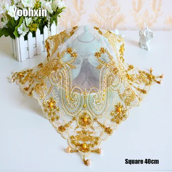 New lace gold beads embroidery place table mat cloth pad cup mug plate doilies dining dish tea glass coaster placemat kitchen 
New lace gold beads embroidery place table mat cloth pad cup mug plate doilies dining dish tea glass coaster placemat kitchen