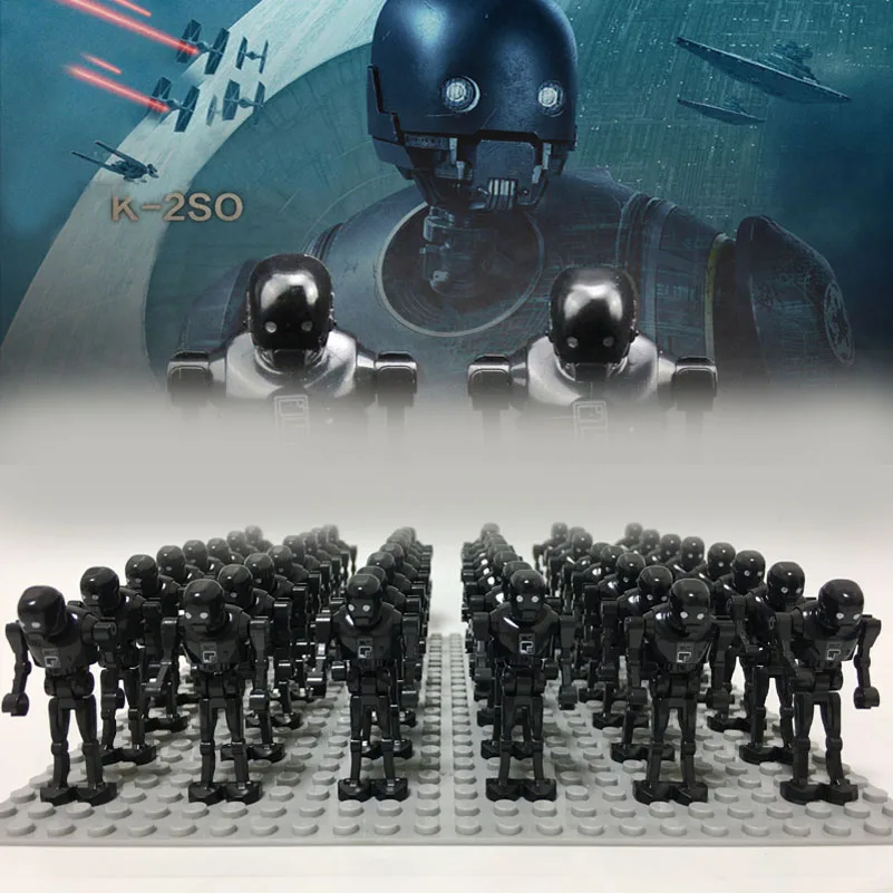 Brand New 60PCS/LOT STAR-WARS Robot Figure K-2SO Droid sw782 K2SO Building Blocks compatible legoes 75156 block kid toys
Brand New 60PCS/LOT STAR-WARS Robot Figure K-2SO Droid sw782 K2SO Building Blocks compatible legoes 75156 block kid toys