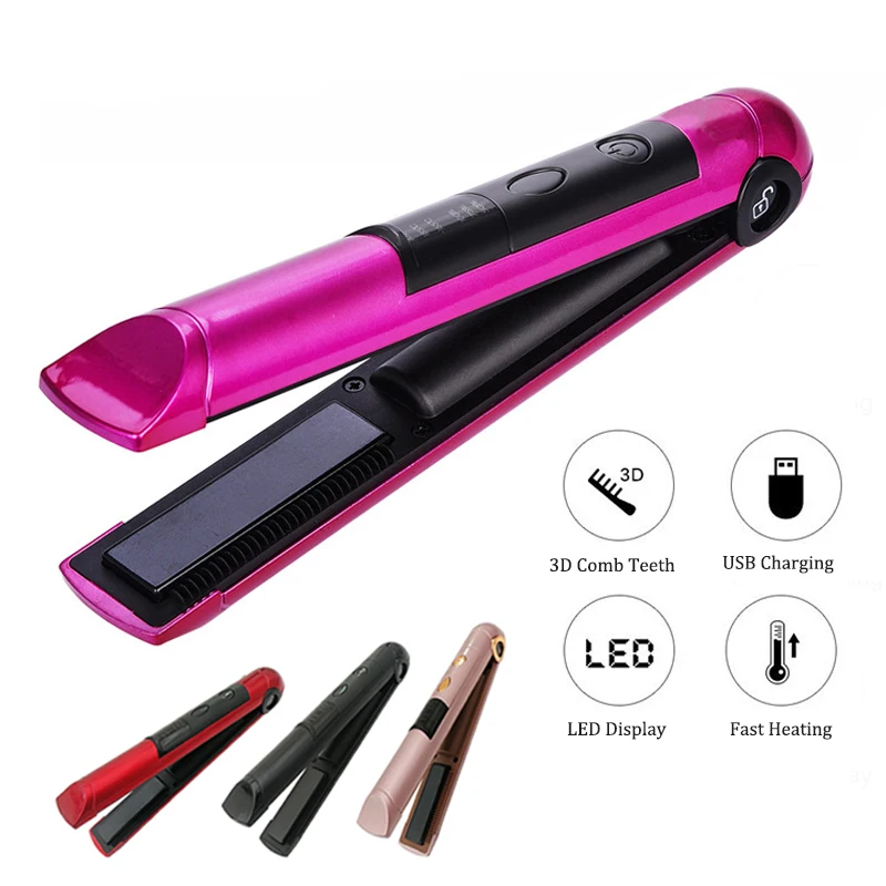 USB Rechargeable Professional Hair Curling Iron 2 IN 1 Twist Portable Hair Straightener & Curler Flat Hair Styler Styling Tool
USB Rechargeable Professional Hair Curling Iron 2 IN 1 Twist Portable Hair Straightener & Curler Flat Hair Styler Styling Tool