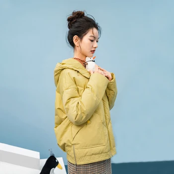 INMAN 2020 Winter New Arrivals Hoodies Drawstring Zip Stangding Collar Short Coat Bread Jacket Women's Down Jacket
INMAN 2020 Winter New Arrivals Hoodies Drawstring Zip Stangding Collar Short Coat Bread Jacket Women's Down Jacket
