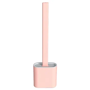 New Silicone Toilet Brush Soft Bristle Wall-mounted Bathroom Toilet Brush Holder Set Clean Tool Durable Thermoplastic Rubber 
New Silicone Toilet Brush Soft Bristle Wall-mounted Bathroom Toilet Brush Holder Set Clean Tool Durable Thermoplastic Rubber