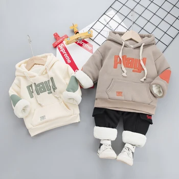2020 Plus fleece winter suit baby suits boys autumn clothing infant children clothes Hooded sweater + trousers 2-piece suit
2020 Plus fleece winter suit baby suits boys autumn clothing infant children clothes Hooded sweater + trousers 2-piece suit