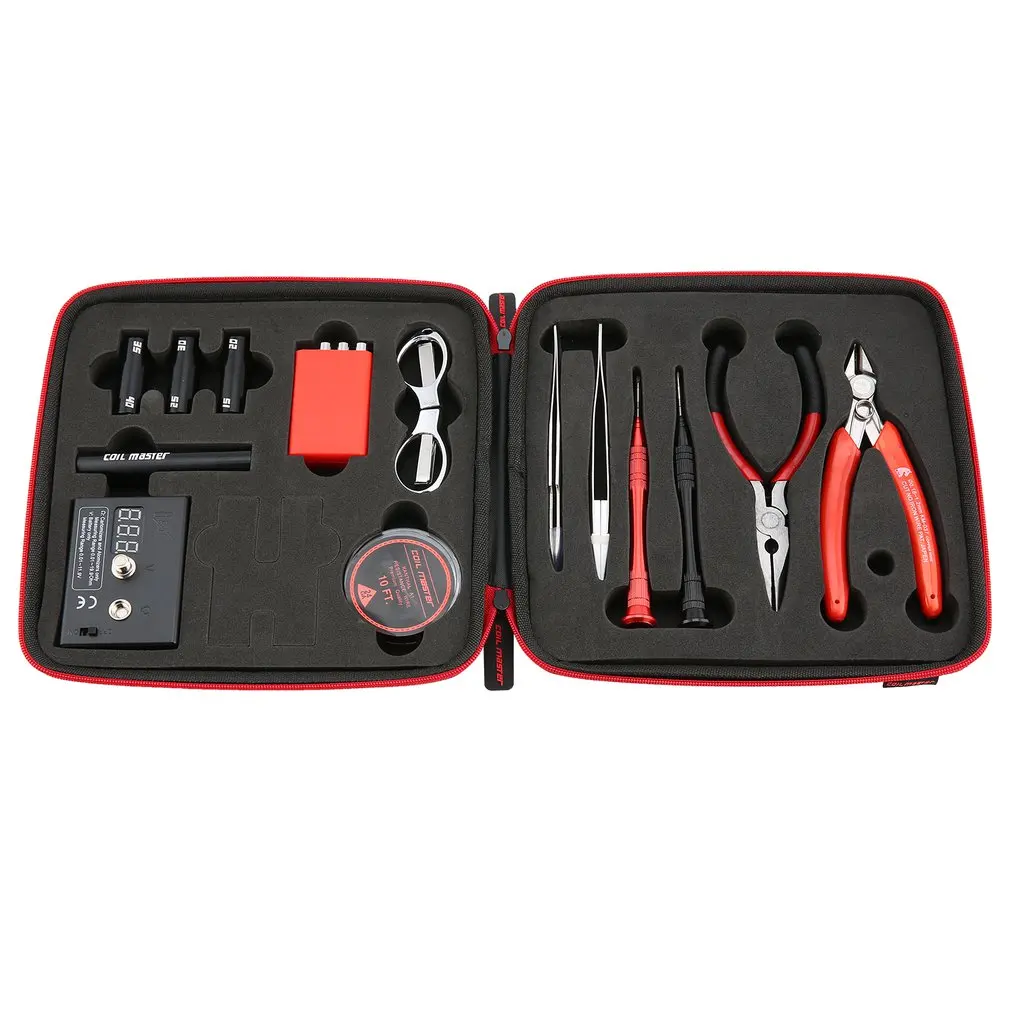 Coil Master DIY Kit E-Cigarette Tool E-Cig Accessories All-in-one Vape Device Rebuild RDA RDTA RTA Tank Atomizer | Безопасность и