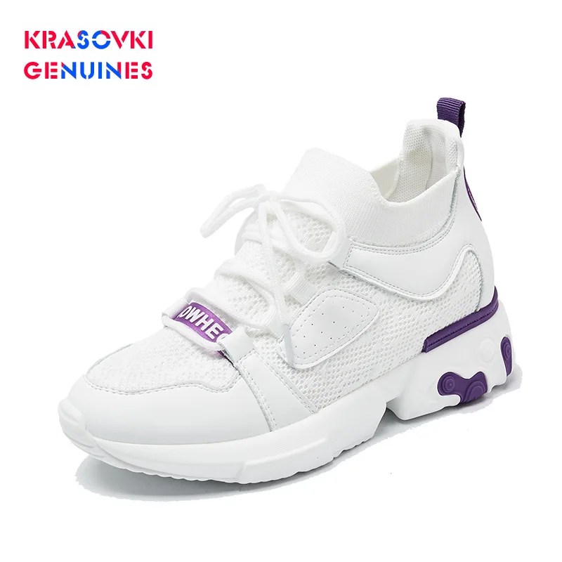 Krasovki Genuines Sneakers Women Autumn Breathable Dropshipping Fashion Elevated Sewing Air Mesh Flat Bottom Causal Women Shoes 
Krasovki Genuines Sneakers Women Autumn Breathable Dropshipping Fashion Elevated Sewing Air Mesh Flat Bottom Causal Women Shoes