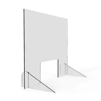 Sneeze Guard - 16\" W x 16\" T Acrylic Divider Protection Barrier Shield Checkout R9JC