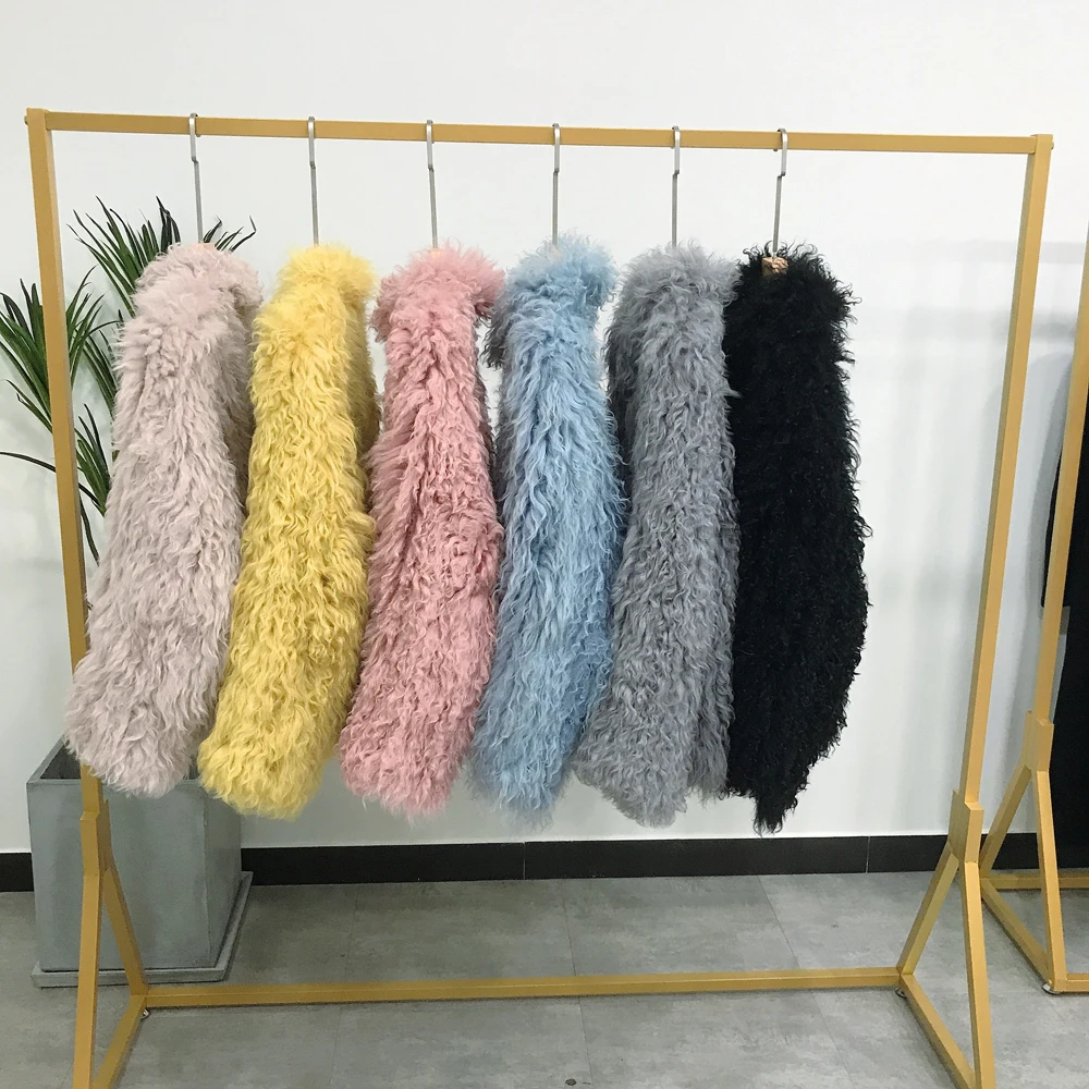 Perfect Grass Green Color AU1036 Quick Shipping New Fashion 100% Real Hand Knit Sheep Fur Overcoat 2020 0 Perfect Grass Green Color AU1036 Quick Shipping New Fashion 100% Real Hand Knit Sheep Fur Overcoat 2020 0