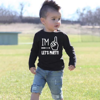 I'm One Let's Party Kids Tshirt Toddler Baby Boy Girl First Birthday T-shirt Funny Children Long Sleeve Casual T Shirts Outfit
I'm One Let's Party Kids Tshirt Toddler Baby Boy Girl First Birthday T-shirt Funny Children Long Sleeve Casual T Shirts Outfit