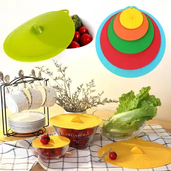 Kitchen & Dining Silicone Bowl Cover 5Pcs/Set Keeping Fresh Cover Pot Pan Cup Utensil Kitchen Accessories Cooking Food Wrap
Kitchen & Dining Silicone Bowl Cover 5Pcs/Set Keeping Fresh Cover Pot Pan Cup Utensil Kitchen Accessories Cooking Food Wrap