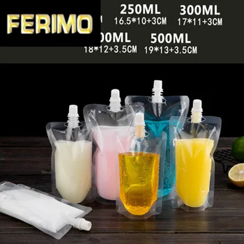 50pcs 250ml Stand up Plastic Drink Packaging Bag Spout Pouch for Beverage Juice Milk Wedding Party Drinking Pouches
50pcs 250ml Stand up Plastic Drink Packaging Bag Spout Pouch for Beverage Juice Milk Wedding Party Drinking Pouches