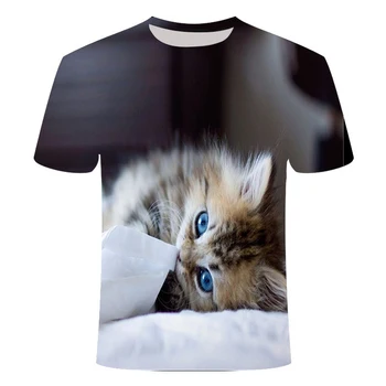 2020 new cool cat pattern T-shirt summer casual short-sleeved round neck top 3D cat print street clothing animal
2020 new cool cat pattern T-shirt summer casual short-sleeved round neck top 3D cat print street clothing animal