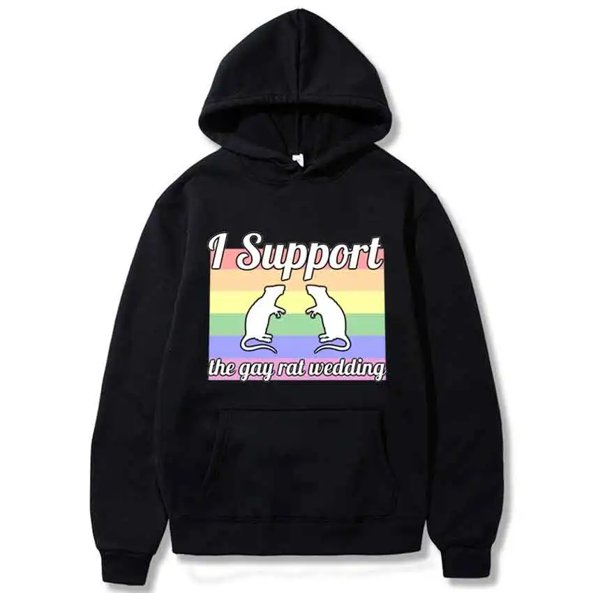 I support the gay rat wedding hoodies drop shipping Unisex Fleece hoodies Streetwear Sweatshirt sportswear Autumn Winter Hoodies
I support the gay rat wedding hoodies drop shipping Unisex Fleece hoodies Streetwear Sweatshirt sportswear Autumn Winter Hoodies