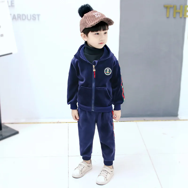 Childrenswear 2018 plus Velvet Two-Piece Set Baby BOY'S Girls Children Infant Double-sided Plush Long-sleeve Suit
Childrenswear 2018 plus Velvet Two-Piece Set Baby BOY'S Girls Children Infant Double-sided Plush Long-sleeve Suit