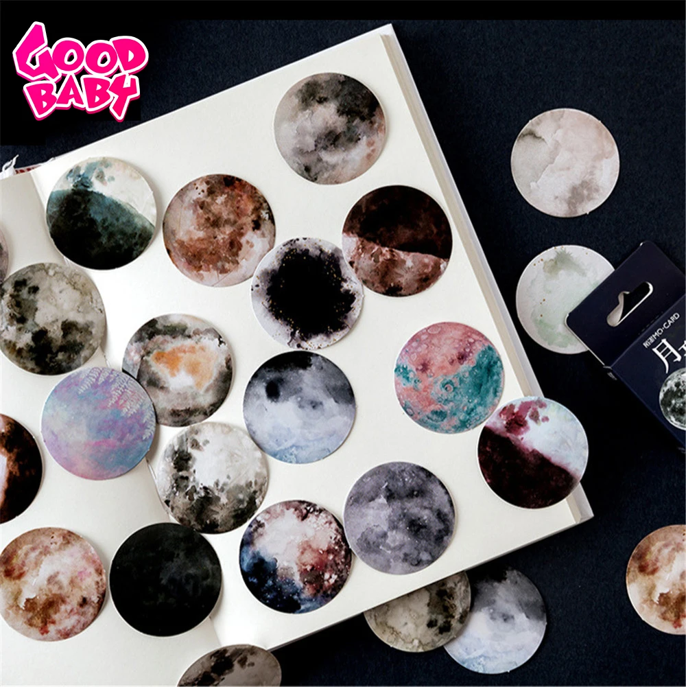 46pcs/box Moon Decorative Stationery Mini Stickers Set for Kids Paper Sticker Planner Scrapbooking DIY Diary Album Stick Lable
46pcs/box Moon Decorative Stationery Mini Stickers Set for Kids Paper Sticker Planner Scrapbooking DIY Diary Album Stick Lable