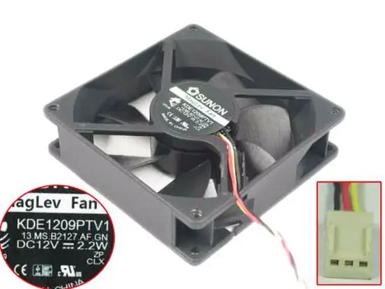 SUNON KDE1209PTV1 13.miss B2127.AF.GN DC 12 В 2,2 Вт 3-проводной 92x92x25 мм вентилятор охлаждения сервера
SUNON KDE1209PTV1 13.miss B2127.AF.GN DC 12 В 2,2 Вт 3-проводной 92x92x25 мм вентилятор охлаждения сервера