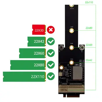 M.2 NGFF key M to Mini PCI-E Adapter With SIM card Slot for WiFi/WWAN/LTE Module 28GE
M.2 NGFF key M to Mini PCI-E Adapter With SIM card Slot for WiFi/WWAN/LTE Module 28GE