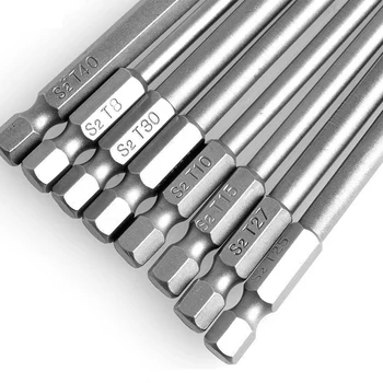 8pcs Torx Screwdriver Bits Security Magnetic Hex Head T8 T10 T15 T20 T25 T27 T30 Power Drilling Tools
8pcs Torx Screwdriver Bits Security Magnetic Hex Head T8 T10 T15 T20 T25 T27 T30 Power Drilling Tools