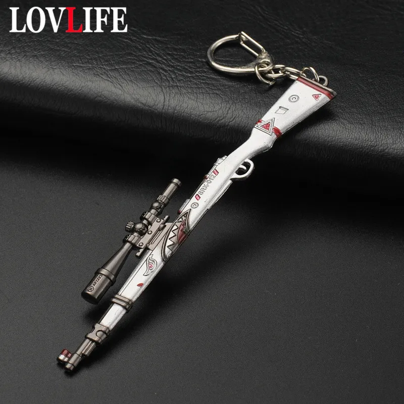 Limited Shark Skin PUBG 3D Weapon Models Keychains 98K Rifle Key Rings Pendants Metal Key Chains Men Car Key Holders Trinkets
Limited Shark Skin PUBG 3D Weapon Models Keychains 98K Rifle Key Rings Pendants Metal Key Chains Men Car Key Holders Trinkets