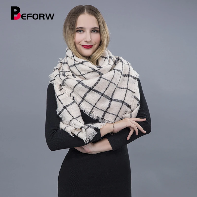 BEFORW 2019 New Winter Women Stylish Classic Plaid Triangular Scarf Check Warm Wrap Shawl For Fall
BEFORW 2019 New Winter Women Stylish Classic Plaid Triangular Scarf Check Warm Wrap Shawl For Fall