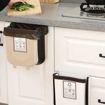 YOMDID Creative Folding Waste Bin Kitchen Hanging Trash Can For Bathroom Toilet Living Room Large Capacity 9L Kitchen Gadgets
YOMDID Creative Folding Waste Bin Kitchen Hanging Trash Can For Bathroom Toilet Living Room Large Capacity 9L Kitchen Gadgets