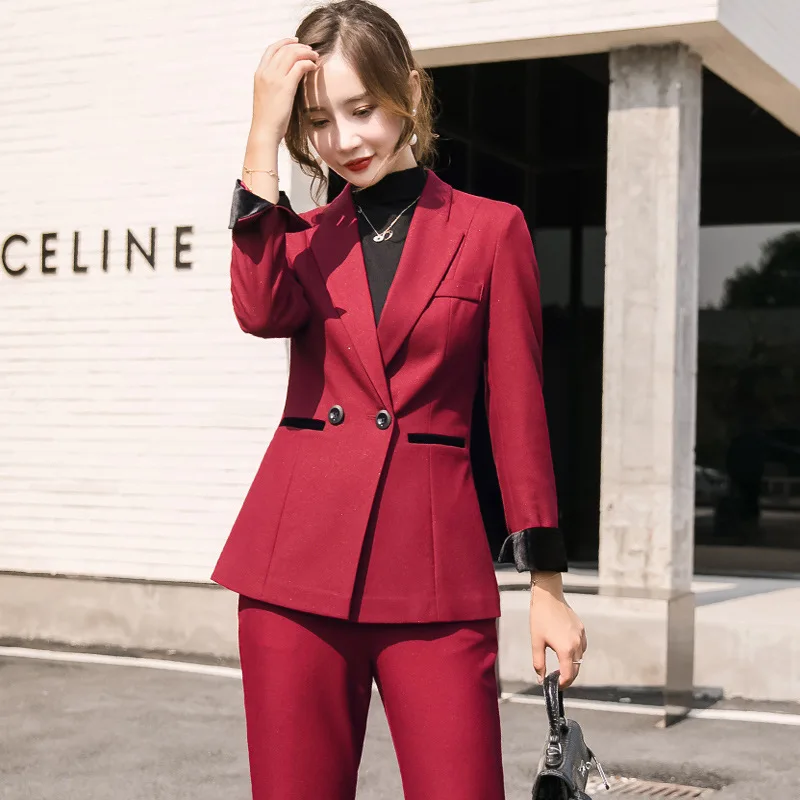 Suit Two-piece Female 2019 Autumn Slim Fashion Ol Temperament Wild Goddess Street Color Small Suit Pants Women
Suit Two-piece Female 2019 Autumn Slim Fashion Ol Temperament Wild Goddess Street Color Small Suit Pants Women