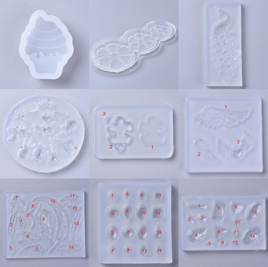 

Silicone Fondant Molds Resin Casting Moulds For Chocolate Cake Soap UV/Epoxy Resin Jewelry Making Decoration Home Ornaments