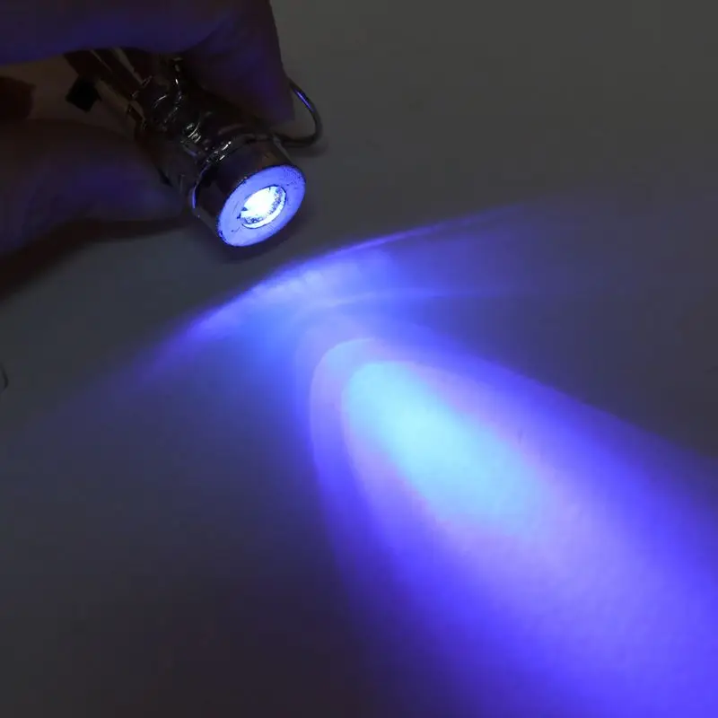 2 In 1 Mini LED Keychain White Torch Light and UV Purple Flashlight Keyring | Украшения и аксессуары