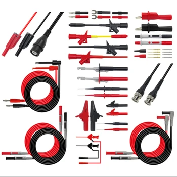 P1600F 18 in 1 Banana Plug Multimeter Probe BNC Test Cable Test Leads Kit Automotive IC Test Hook Clip 
P1600F 18 in 1 Banana Plug Multimeter Probe BNC Test Cable Test Leads Kit Automotive IC Test Hook Clip