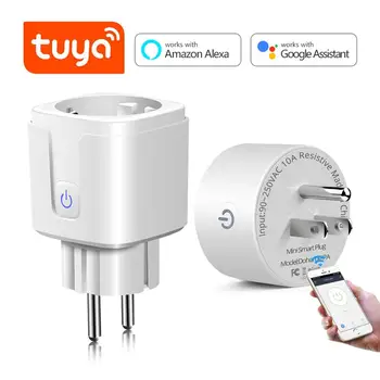 Tuya Plug Smart WiFi Adaptor power energy consumption metering function for home work with Alexa Google Home 110V 220V
Tuya Plug Smart WiFi Adaptor power energy consumption metering function for home work with Alexa Google Home 110V 220V