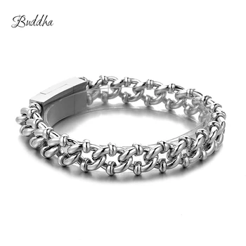 Buddha Bracelet Curb Cuban Chain Silver Color Bracelets for Men Women Free Shipping Factory Offer Good Quality
Buddha Bracelet Curb Cuban Chain Silver Color Bracelets for Men Women Free Shipping Factory Offer Good Quality