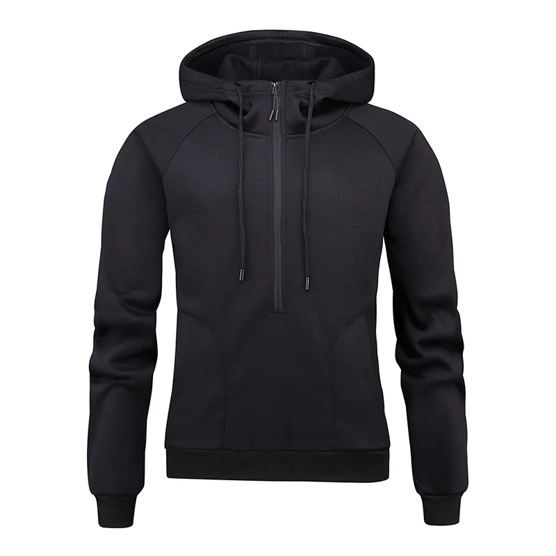 2019 Autumn and Winter New Men's Half Zip Double Pockets Plus Velvet Hoodie Solid Color Trend Fashion Men's Clothing
2019 Autumn and Winter New Men's Half Zip Double Pockets Plus Velvet Hoodie Solid Color Trend Fashion Men's Clothing