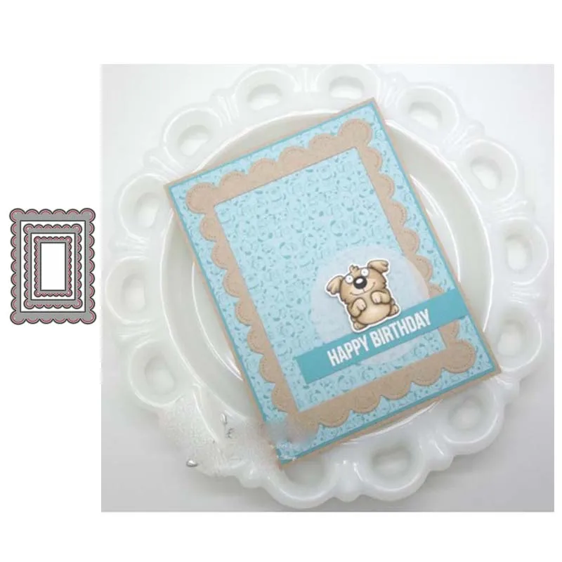 JC Metal Cutting Dies for Scrapbooking Wave Rectangle Background Frame Shape Stencil Craft Album Embossing Paper Template Design
JC Metal Cutting Dies for Scrapbooking Wave Rectangle Background Frame Shape Stencil Craft Album Embossing Paper Template Design