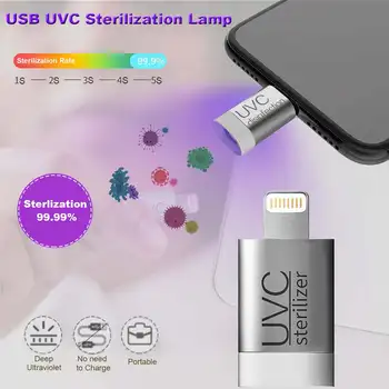 Portable Phone UV Sterilization Lamp Disinfect Bacterial USB UVC Sterilizer Light Handheld Mites Lights For Android For iphone
Portable Phone UV Sterilization Lamp Disinfect Bacterial USB UVC Sterilizer Light Handheld Mites Lights For Android For iphone